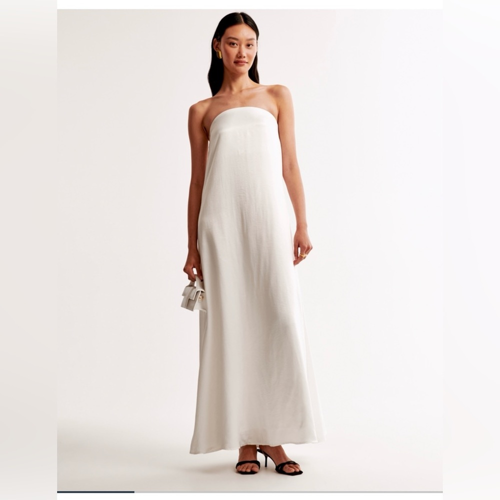 A&F Strapless Trapeze Maxi Dress